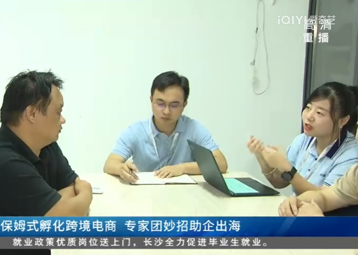 万成云商左丹女士作为专家团成员参与“孵化万企，湘聚出海”跨境电商专项行动走访服务
